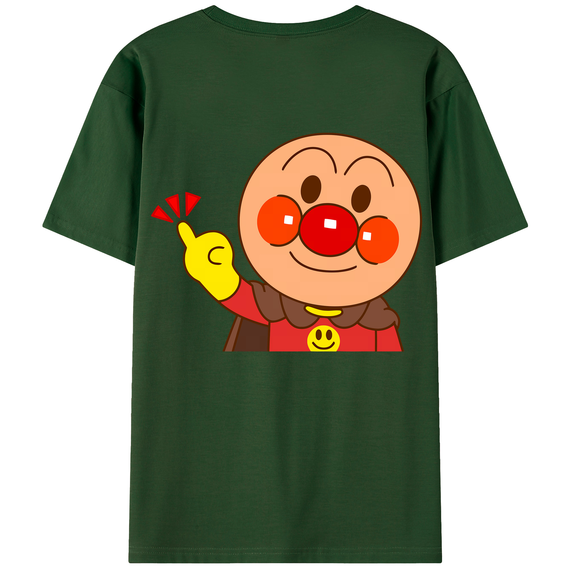 （画像用） アンパンマン Anpanman 綿100％半袖Tシャツ（背面プリント）